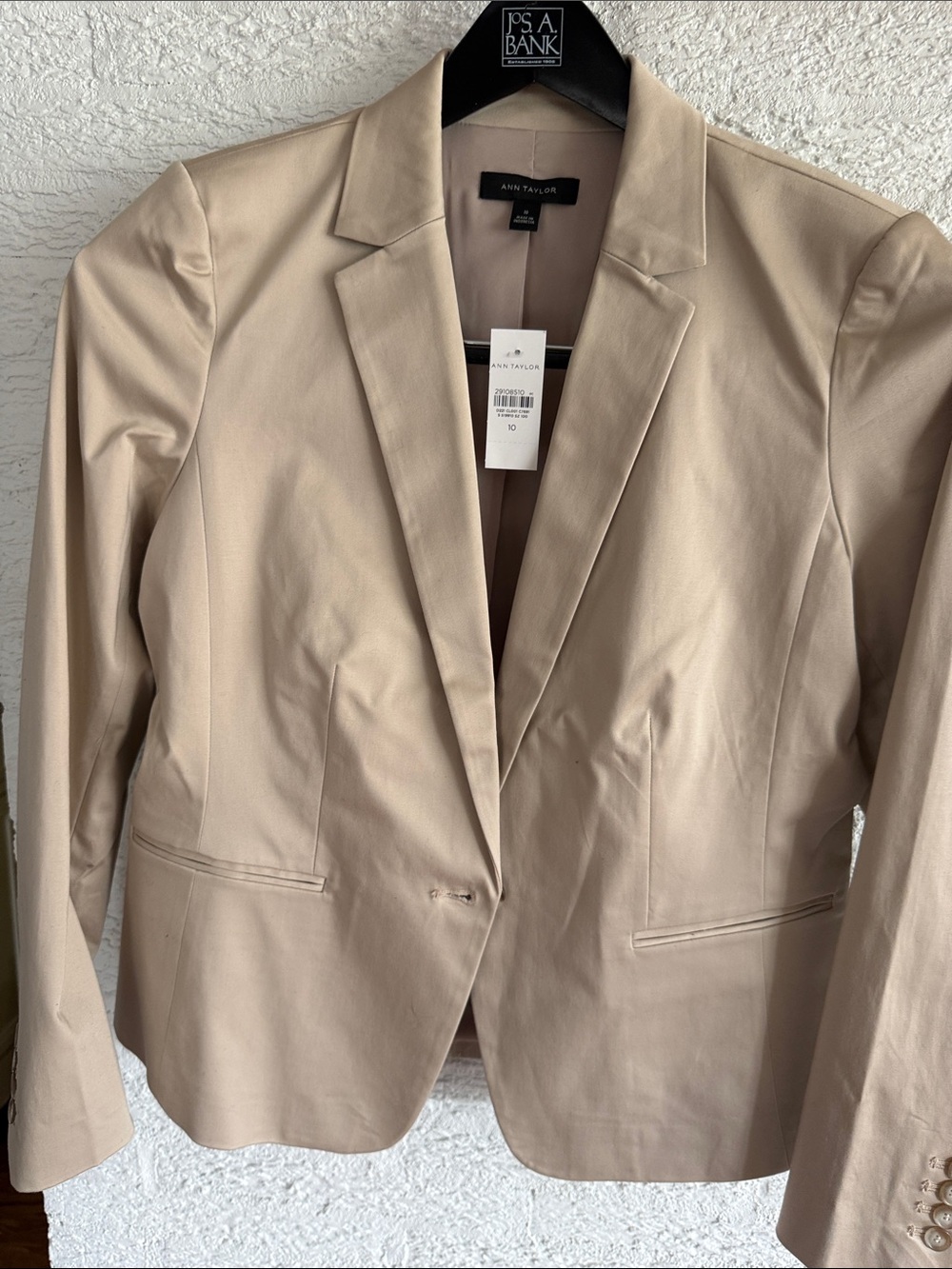 Ann Taylor Neutral Beige Women's Tailored Blazer and Pants - Picture 4 of 13